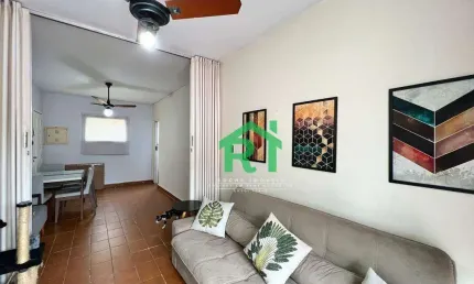 Apartamento com 1 dormitório à venda, 60 m² por r$ 300.000,00 - jardim astúrias - guarujá/sp