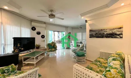Cobertura Penthouse, 3 Dormitórios (2 Suítes), Piscina, Churrasqueira, 1 Vaga, Tombo, Guarujá/SP