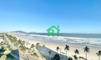 Apartamento frente mar, 3 dormitórios (2 suítes), 2 vagas, varanda gourmet, enseada, guarujá/sp.