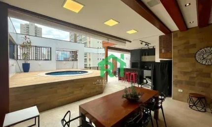 Cobertura Penthouse, 2 Dormitórios (1 Suíte), 1 Vaga, Área de Lazer, Jardim Astúrias, Guarujá/SP