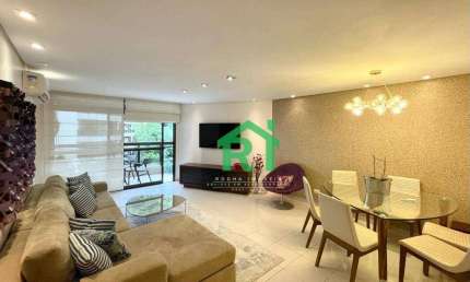 Apartamento Reformado, 4 Dormitórios (3 Suítes), 2 Vagas, Área de lazer, Pitangueiras, Guarujá/SP