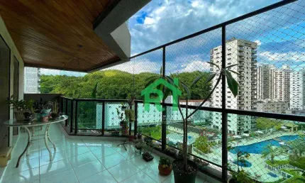 Apartamento com 2 dormitórios (1 suíte), 1 vaga, área de lazer, jardim astúrias, guarujá/sp