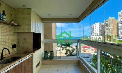 Apartamento Frente Mar, 3 Quartos (1 Suíte), 2 Vagas, Lazer,  Praia das Astúrias, Guarujá.