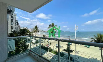 Apartamento Frente Mar, 3 Dormitórios (1 Suíte), 2 Vagas, Jardim Astúrias, Guarujá/SP