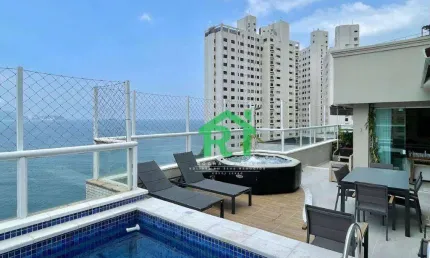 Cobertura com 3 dormitórios à venda, 160 m² por R$ 2.000.000,00 - Jardim Astúrias - Guarujá/SP