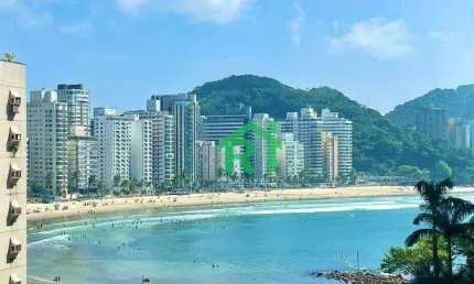 Apartamento frente mar, 3 dormitórios (1 suíte), 1 vaga,  jardim astúrias - guarujá/sp