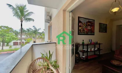 Apartamento beira mar, 1 dormitório, enseada, guarujá/sp