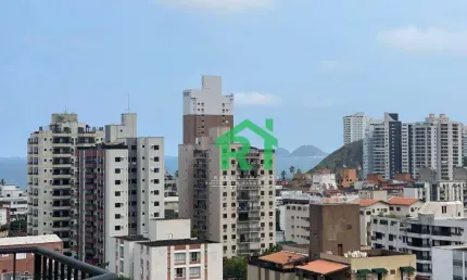 Apartamento vista ao mar 2 dormitórios à venda, 66 m² por R$ 350.000 - Praia da Enseada - Guarujá/SP