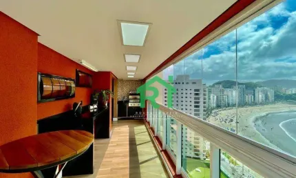 Apartamento com 2 dormitórios à venda, 80 m² por r$ 1.400.000,00 - jardim astúrias - guarujá/sp