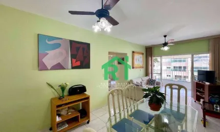 Apartamento com 2 dormitórios, 1 vaga, jardim astúrias, guarujá/sp