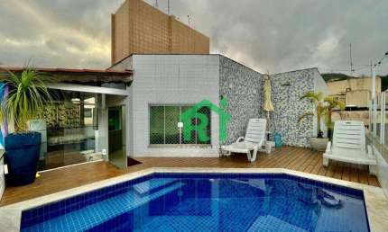 Cobertura Penthouse, 3 Dormitórios (3 Suítes), 1 Vagas, Área de Lazer, Enseada, Guarujá/SP