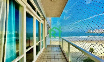Apartamento frente mar com 3 quartos (1 suíte), 1 vaga e lazer à venda em pitangueiras, guarujá | rocha imóveis guarujá
