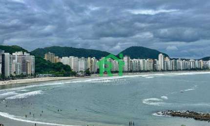 Apartamento Frente Mar, 3 Dormitórios, 1 Vaga, Área de Lazer, Jardim Astúrias, Guarujá/SP