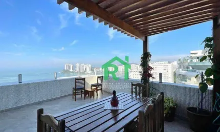 Cobertura com 4 dormitórios à venda, 238 m² por R$ 1.900.000,00 - Pitangueiras - Guarujá/SP