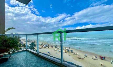 Apartamento Frente Mar, Vista Mar, 3 Dormitórios (1 Suíte), 2 Vagas, Pitangueiras, Guarujá/SP