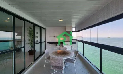 Apartamento Beira Mar, Varanda Gourmet, 3 Suítes, Lazer, 2 Vagas de Garagem, Pitangueiras, Guarujá/SP