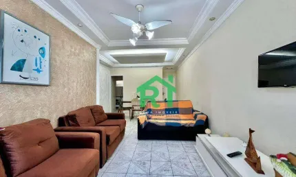 Apartamento com 2 dormitórios à venda, 80 m² por r$ 480.000,00 - jardim astúrias - guarujá/sp