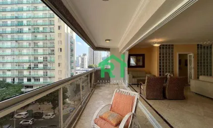Apartamento beira-mar 3 quartos (suítes), varanda ampla. venda, 140m² r$850.000 - pitangueiras - guarujá/sp