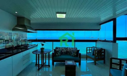 Apartamento Frente Mar, 3 Dormitórios (3 Suítes), 2 Vagas, Área de Lazer, Pitangueiras, Guarujá/SP