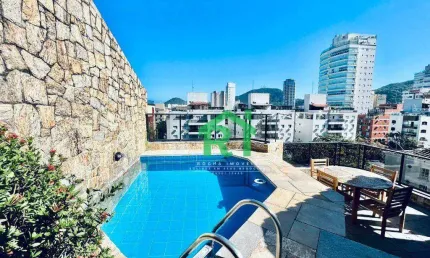 Cobertura com 2 dormitórios à venda, 163 m² por R$ 650.000 - Enseada - Guarujá/SP