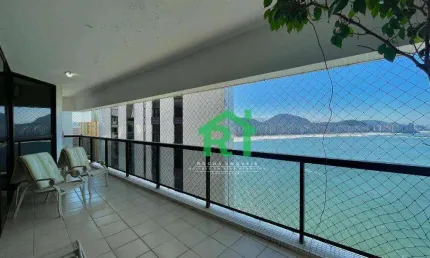 Apartamento Frente Mar, 3 Dormitórios (Suítes), 2 Vagas, Lazer, Jardim Astúrias - Guarujá/SP