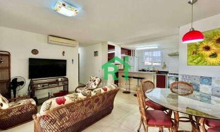 Apartamento com 3 dormitórios à venda, 118 m² por R$ 850.000 - Enseada - Guarujá/SP