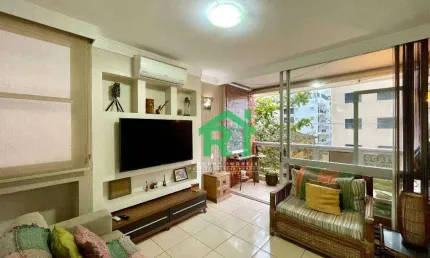 Apartamento duplex, 2 dormitórios, 2 vagas, enseada - guarujá/sp