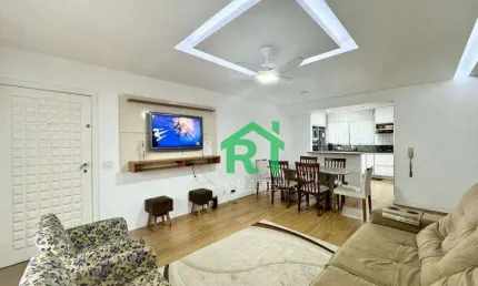 Apartamento 3 quartos (1 suíte), 2 vagas. Venda, 120m² R$640.000 - Pitangueiras - Guarujá/SP