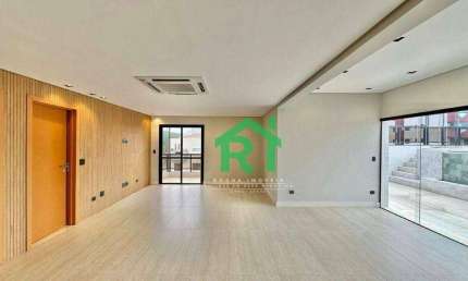 Cobertura duplex à beira mar, 5 Suítes, 4 vagas, Área de Lazer, Tombo, Guarujá/SP