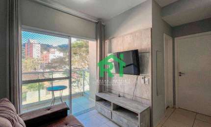 Apartamento 2 dormitórios, lazer completo, 58m². Venda R$410.000 Locação R$3.000/mês - Enseada - Guarujá/SP