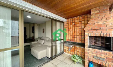 Apartamento com vista mar, varanda gourmet, 4 dormitórios (2 suítes), 1 vaga, área de lazer, astúrias, guarujá/sp
