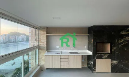 Apartamento frente mar com 3 quartos (3 suítes), 2 vagas e lazer à venda em jardim astúrias, guarujá | rocha imóveis guarujá
