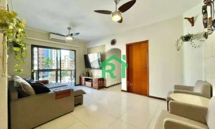 Apartamento Reformado, 2 Dormitórios, 1 Vaga, Área de Lazer, Tombo, Guarujá/SP