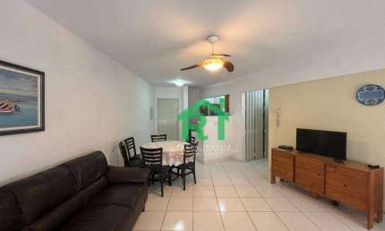 Apartamento Beira Mar, 2 Dormitórios (1 Suíte), 1 Vaga, Lazer, Tombo, Guarujá/SP