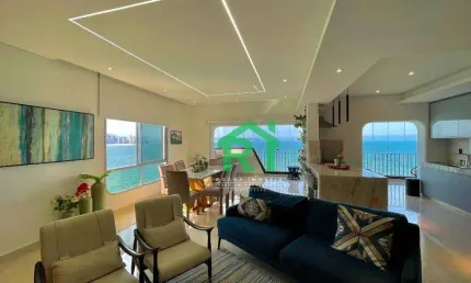 Apartamento Frente Mar, 4 Dormitórios (1 Suítes), 1 Vaga, Área de Lazer, Jardim Astúrias, Guarujá/SP