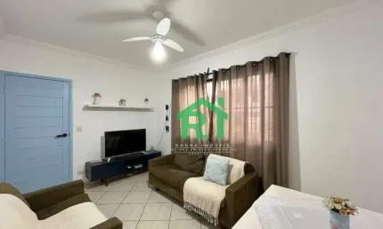 Apartamento com 2 dormitórios, 1 vaga, jardim astúrias, guarujá/sp