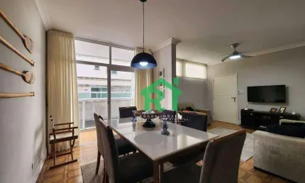 Apartamento beira mar, 4 dormitórios, sacada, 1 vaga de garagem, pitangueiras, guarujá/sp
