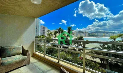 Apartamento Frente Mar, 3 Dormitórios (1 Suíte), 1 Vaga, Área de Lazer, Jardim Astúrias, Guarujá/SP