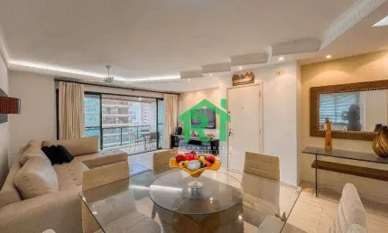 Apartamento 3 quartos (1 suíte master). venda, 150m² r$950.000 - jardim astúrias - guarujá/sp
