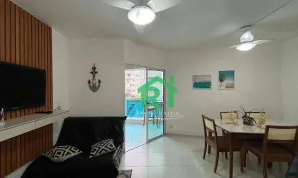 Apartamento com 3 dormitórios à venda, 90 m² por R$ 595.000,00 - Tombo - Guarujá/SP
