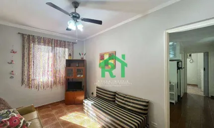 Apartamento com 1 dormitório, 1 vaga, jardim astúrias, guarujá/sp