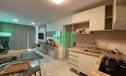 Apartamento com 1 dormitório à venda, 55 m² por R$ 410.000,00 - Pitangueiras - Guarujá/SP