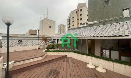 Cobertura 3 Quartos, Terraço Privativo com Churrasqueira. Venda, 132m² R$590.000 - Enseada - Guarujá/SP