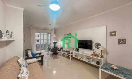 Apartamento beira-mar 2 quartos (1 suíte), lazer. venda, 98m² r$580.000 - pitangueiras - guarujá/sp
