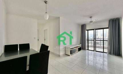Apartamento moderno, 3 dormitórios (1 suíte), 2 vagas, lazer, Enseada, Guarujá/SP.