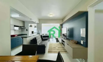 Apartamento com 2 dormitórios à venda, 72 m² por r$ 790.000,00 - enseada - guarujá/sp