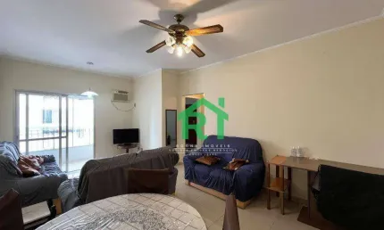 Apartamento com 2 quartos (1 suíte), 1 vaga, tombo, guarujá/sp