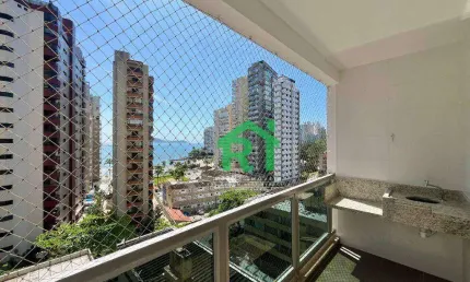 Apartamento com Vista Mar, 3 Quartos, 1 Vaga, Jardim Astúrias, Guarujá/SP