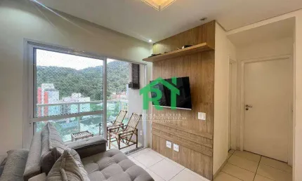 Apartamento reformado, 2 dormitórios, 1 vaga, lazer, enseada, guarujá/sp