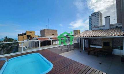 Cobertura com 3 dormitórios à venda, 280 m² por R$ 850.000,00 - Enseada - Guarujá/SP